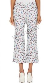 Floral-Jacquard Flared Crop Pants by Altuzarra at Saks Fifth Avenue